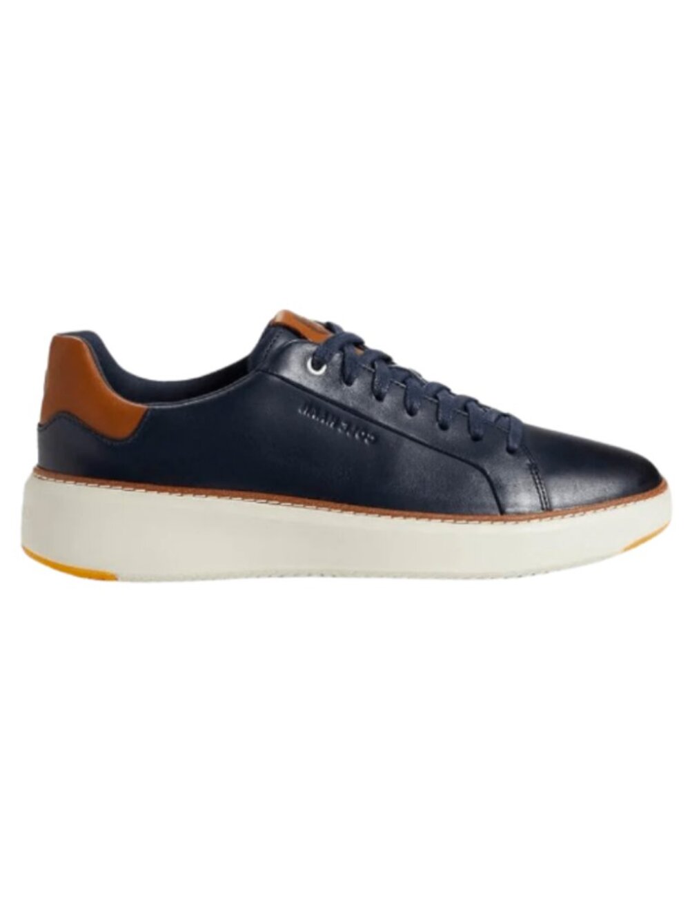 Cole Haan Men's Grandpro TopSpin Sneaker Navy Blazer Leather/British Tan/Ivory
